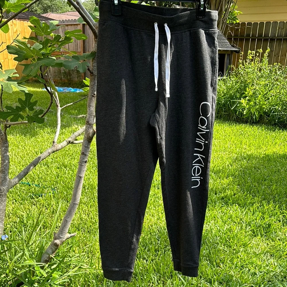 Calvin Klein Black Joggers with Tapered Fit